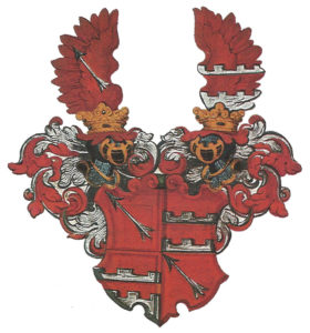 Historisches Wappen der Familie Schneeweiß.