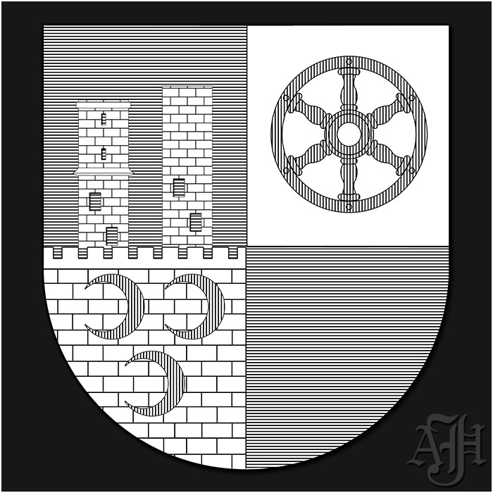 Wappen Rimbach Schraffurzeichnung